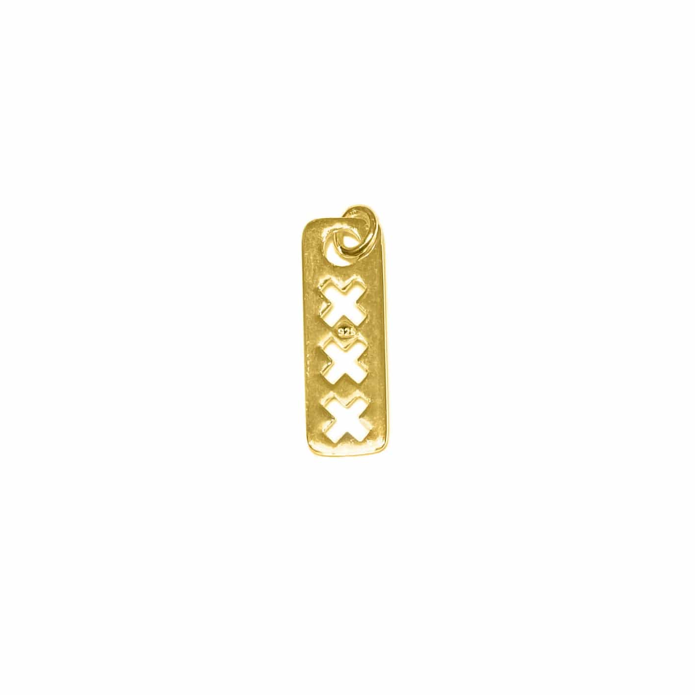 Amsterdam Three Crosses Silver Pendant