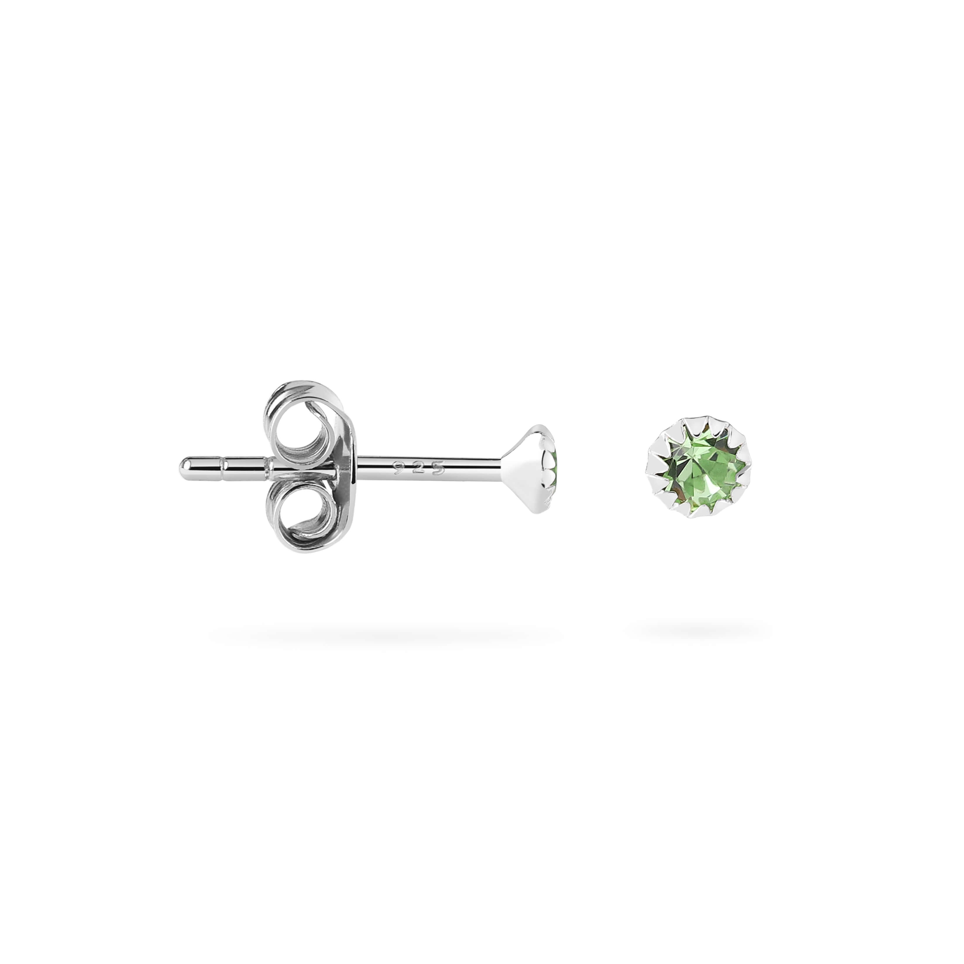 Groen Toermalijn Oorstekers 925 Zilver