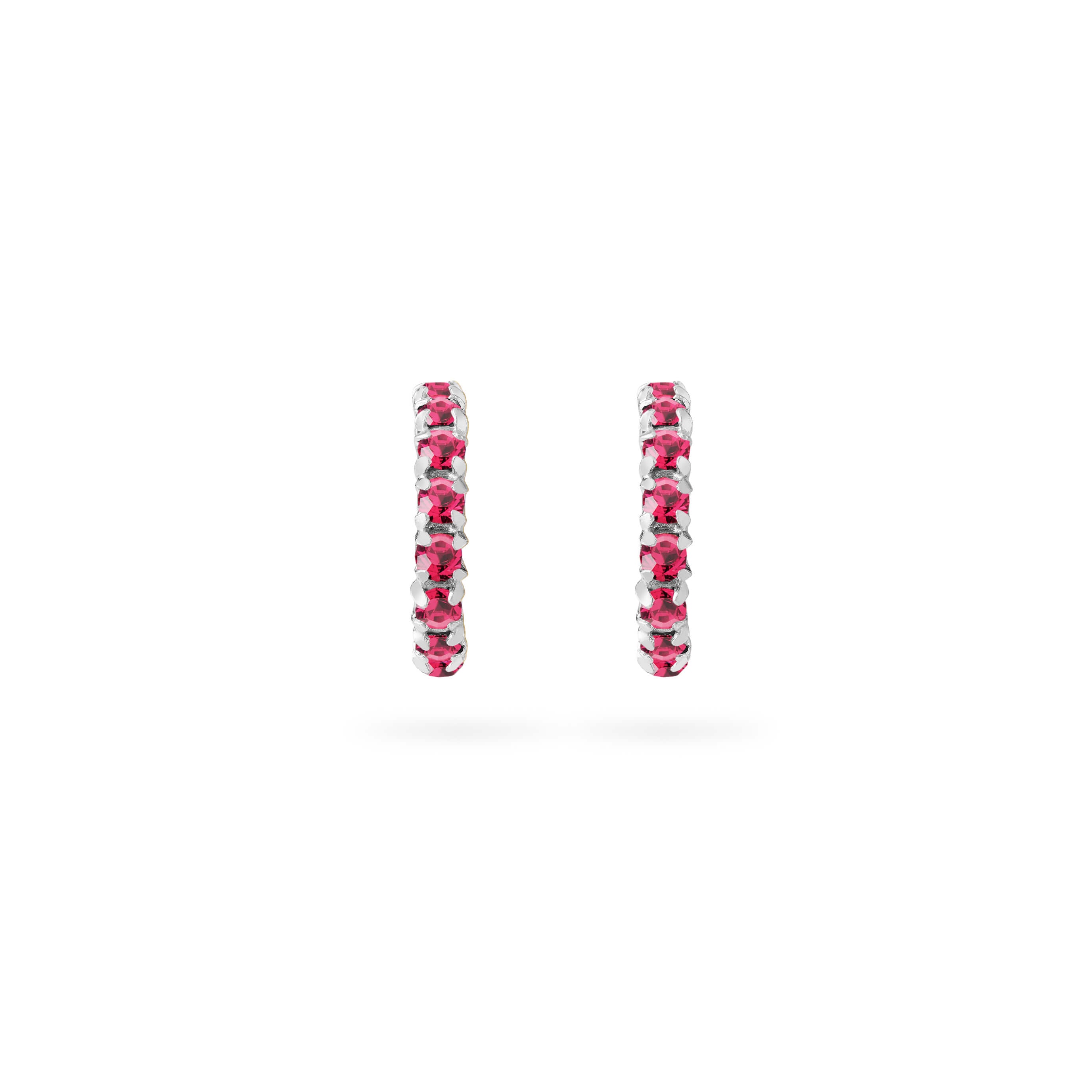 Rose Quartz Oorringen 925 Zilver