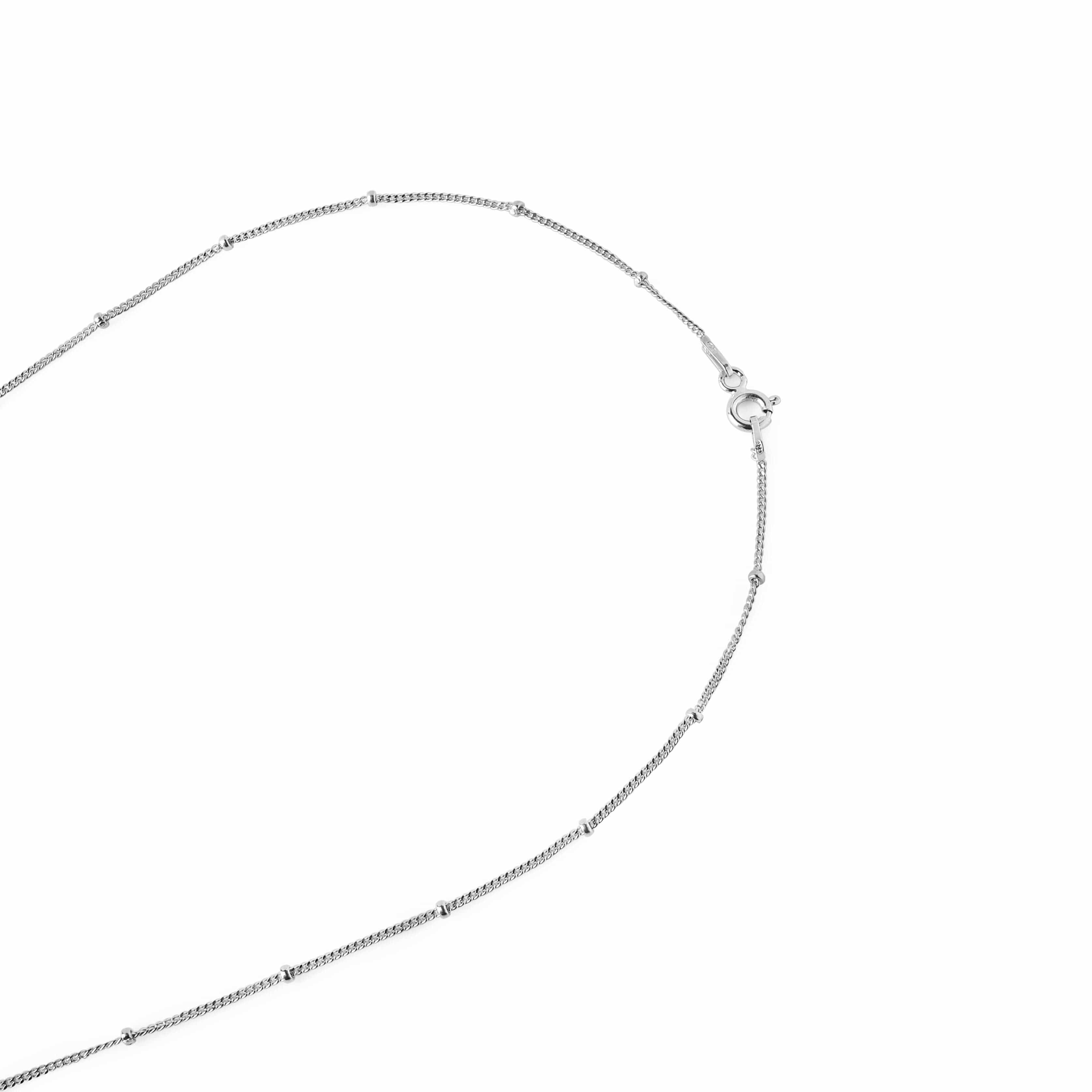 Ketting met Rode Steen Hanger 925 Zilver