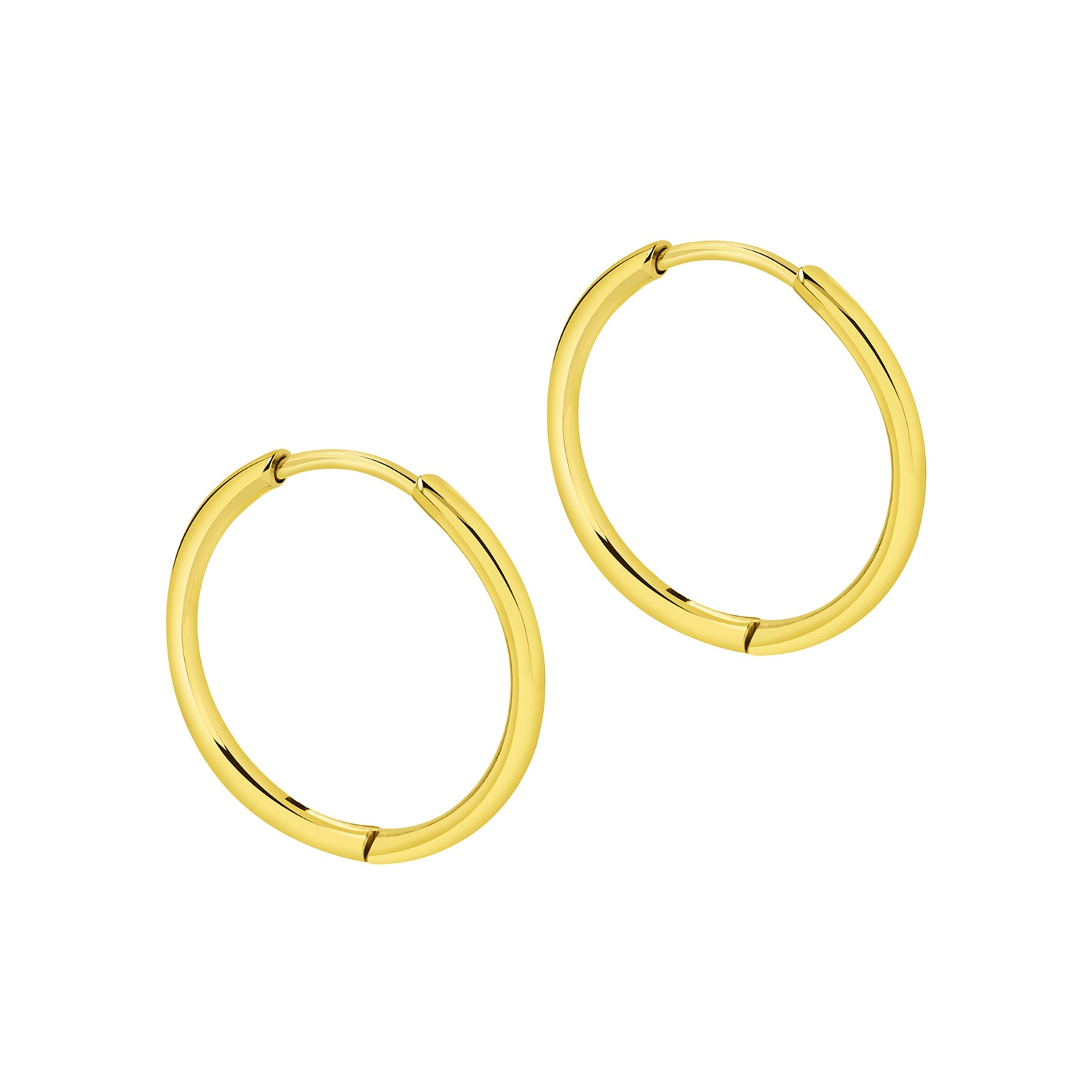 Basic Hoop Earring 16mm - Gold Colored Stainless Steel