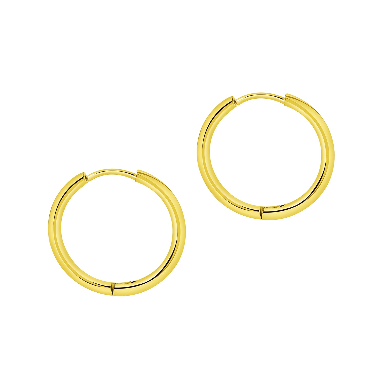 Basic Hoop Earring 16mm - Gold Colored Stainless Steel