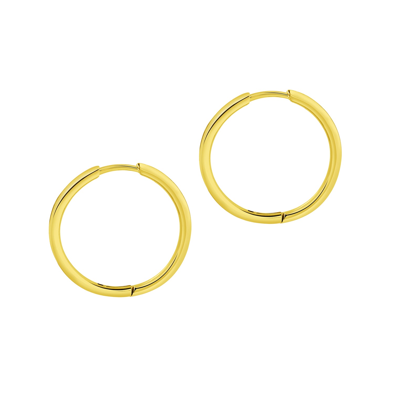 Basic Hoop Earring 20MM - Gold Colored Stainless Steel
