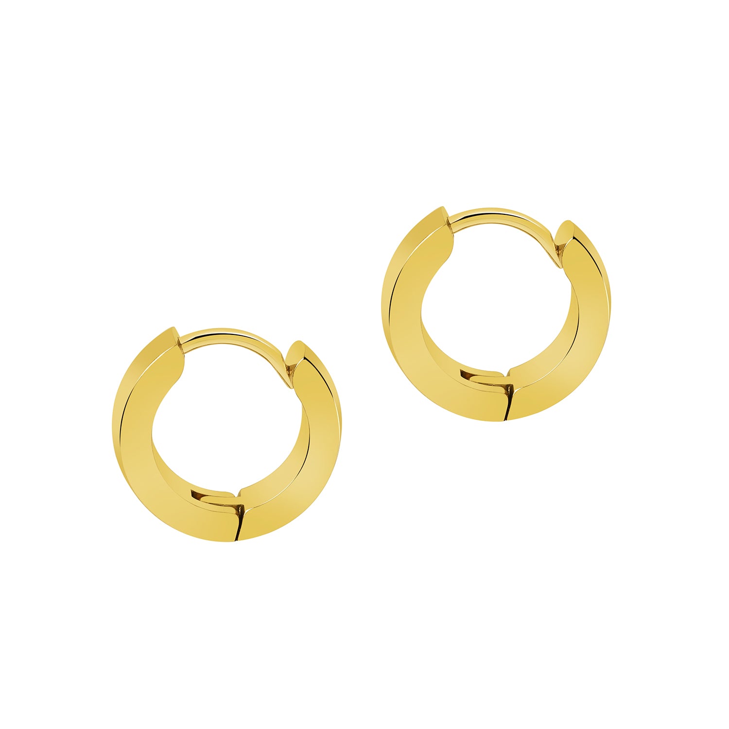 Thick Hoop 9MM - Gold Colored Stainless Steel
