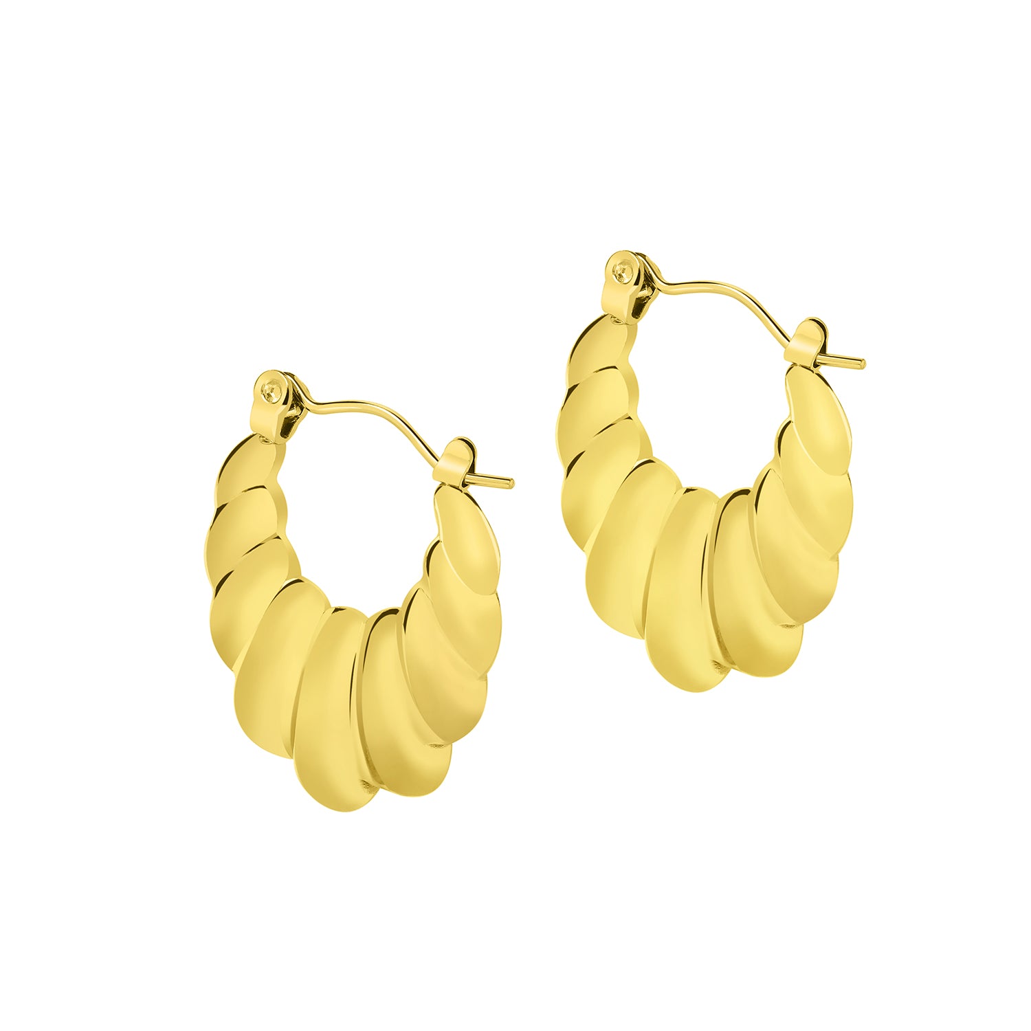 croissant stainless steel earring