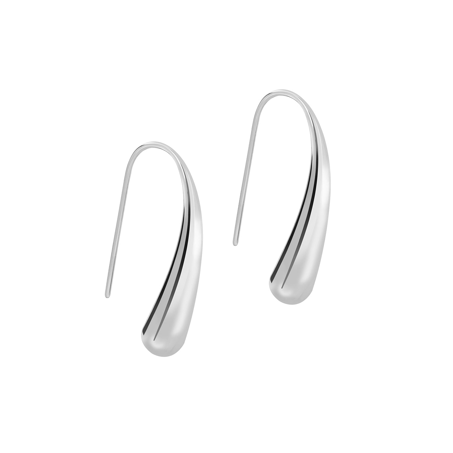 Teardrop stainless steel earring
