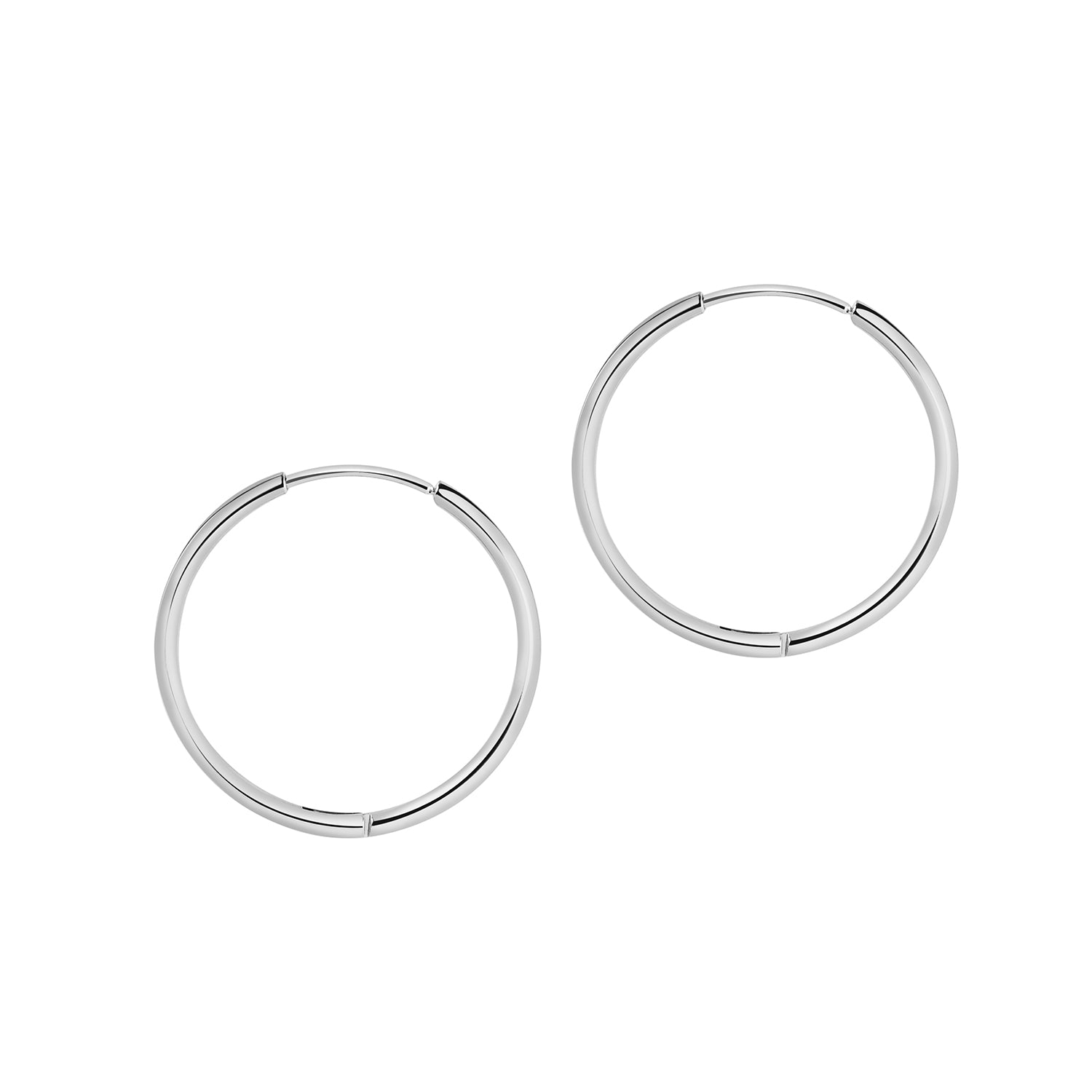 Basic Hoop 20MM - Silver Colored Stainless Steel