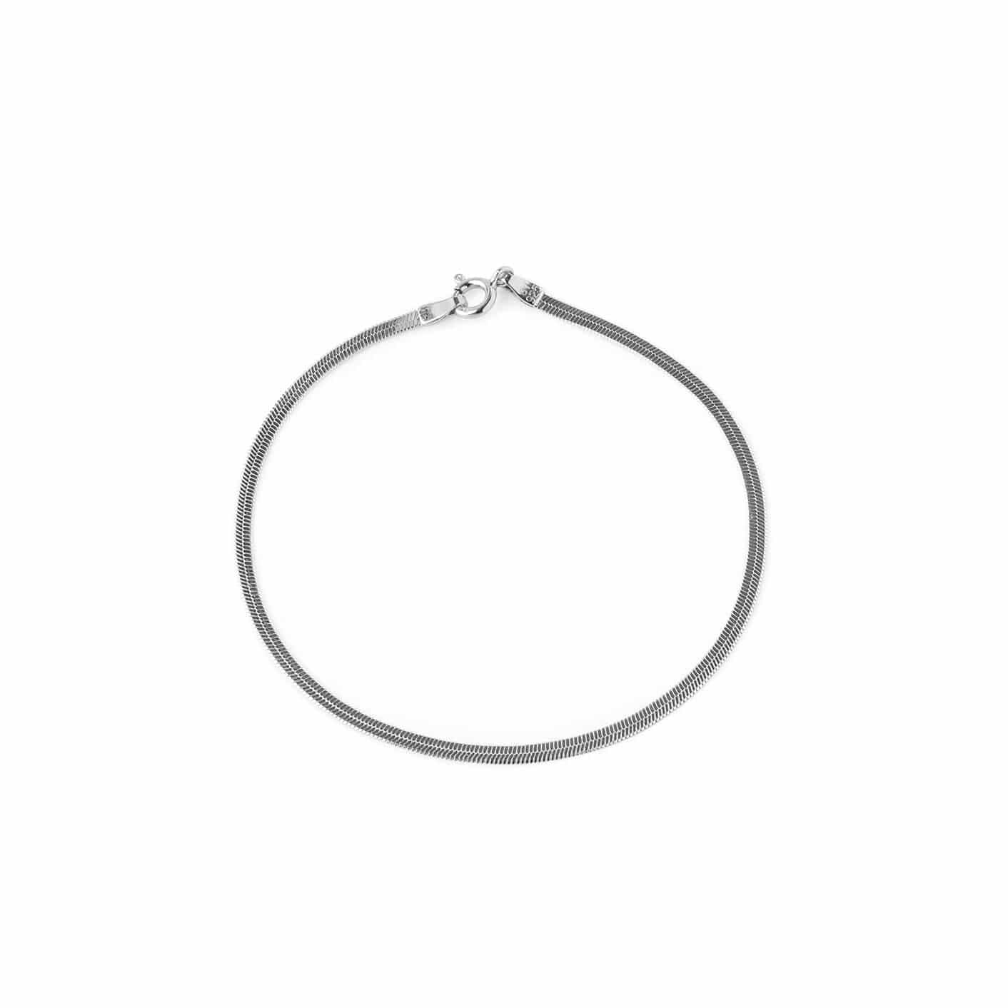 Silver Bracelet Flat Link