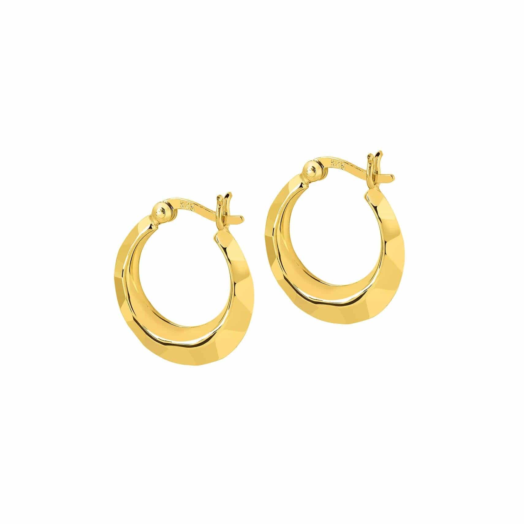 Gold Plated Indian Hoop Earrings Surat