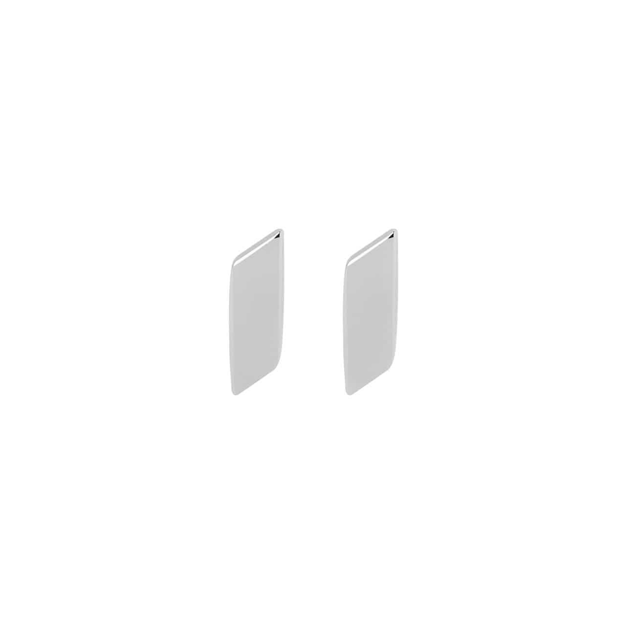 front view flat bar ear stud