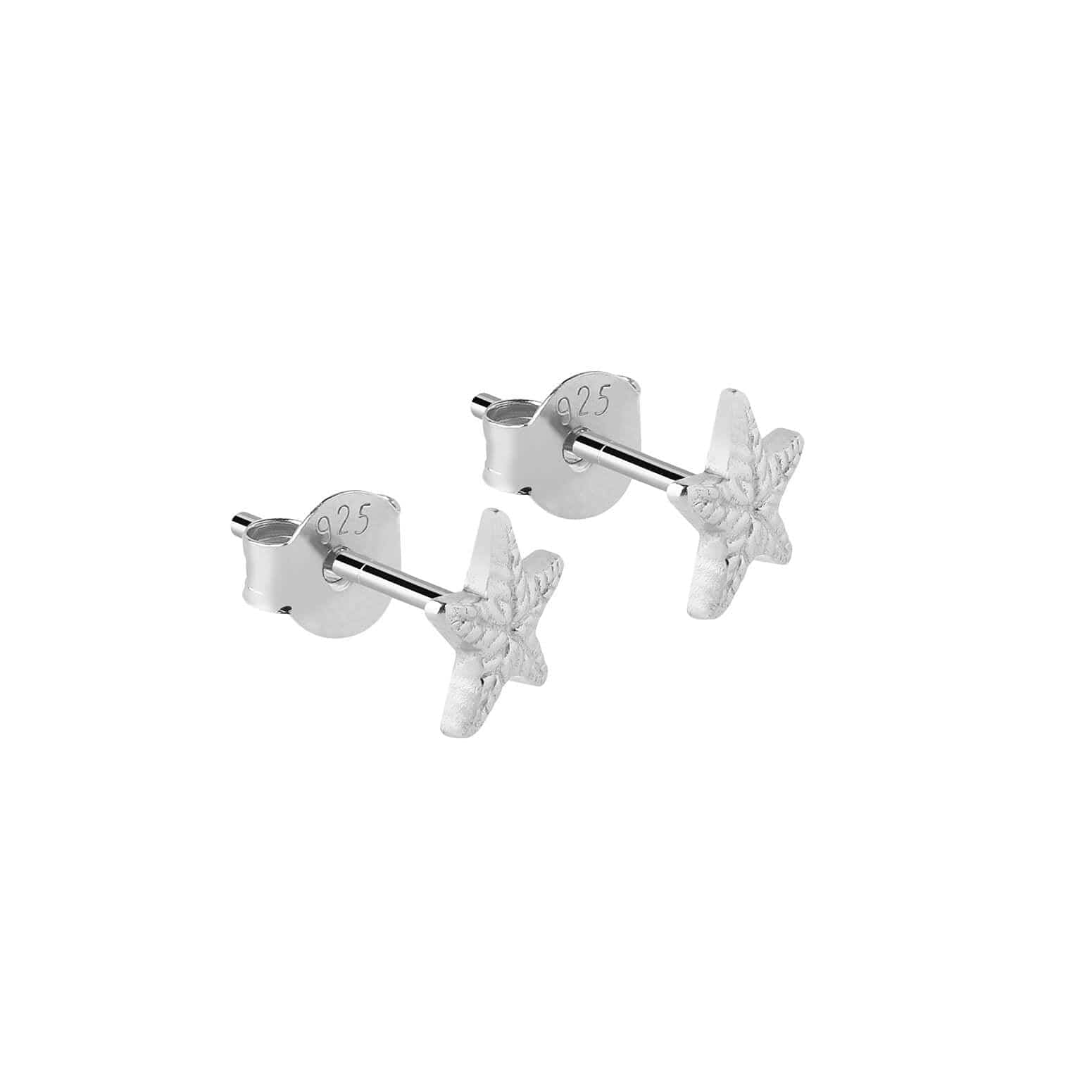 sea star silver ear stud