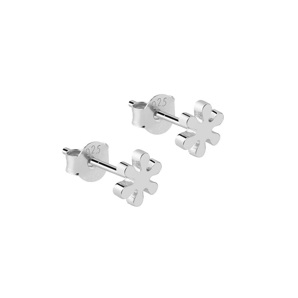 Flower Stud Earrings 925 Sterling Silver, bloem oorbel zilver