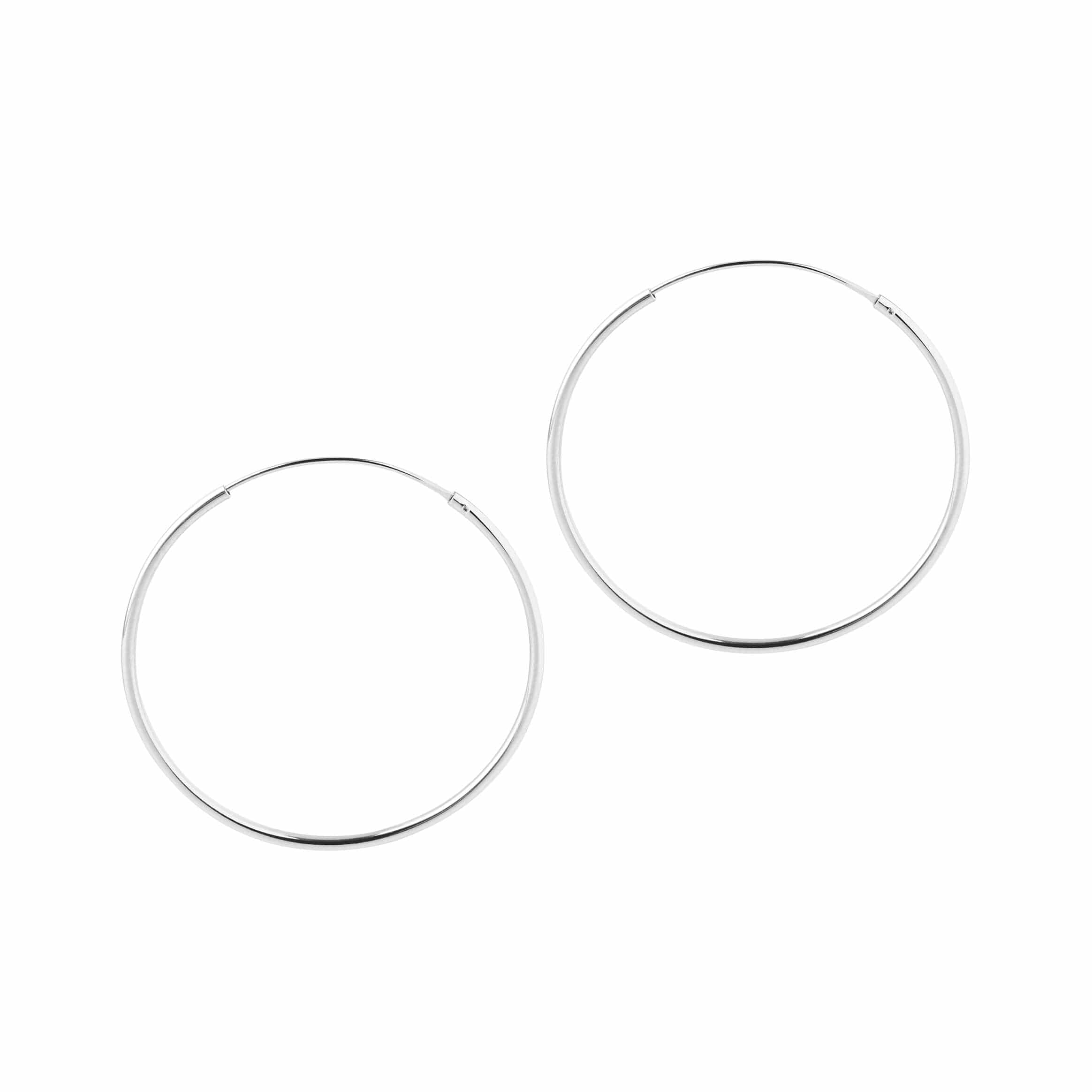 Goud Vergulde Oorringen 40 MM 1,5 MM
