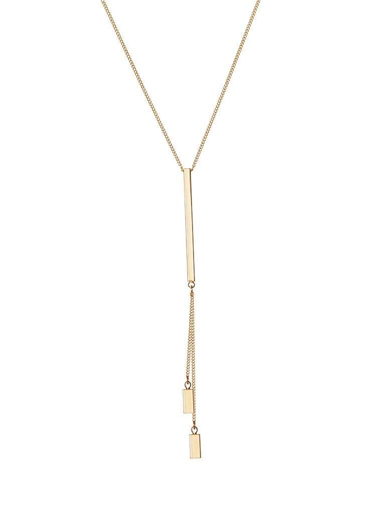 Silver Plated Necklace Multiple Rods - Juulry.com