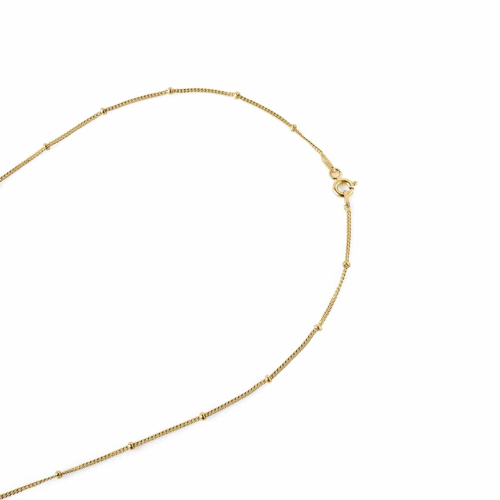 gold plated necklace with rod