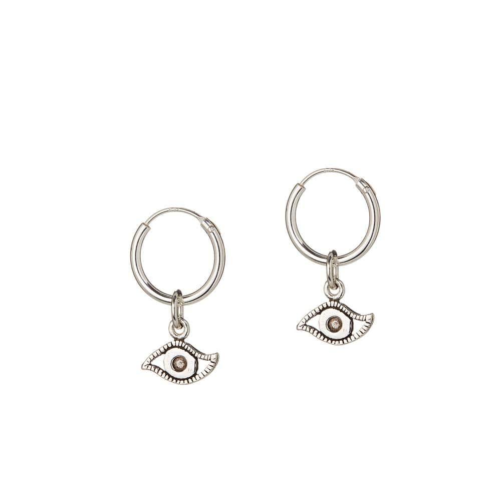 Silver hoop eye 12 MM