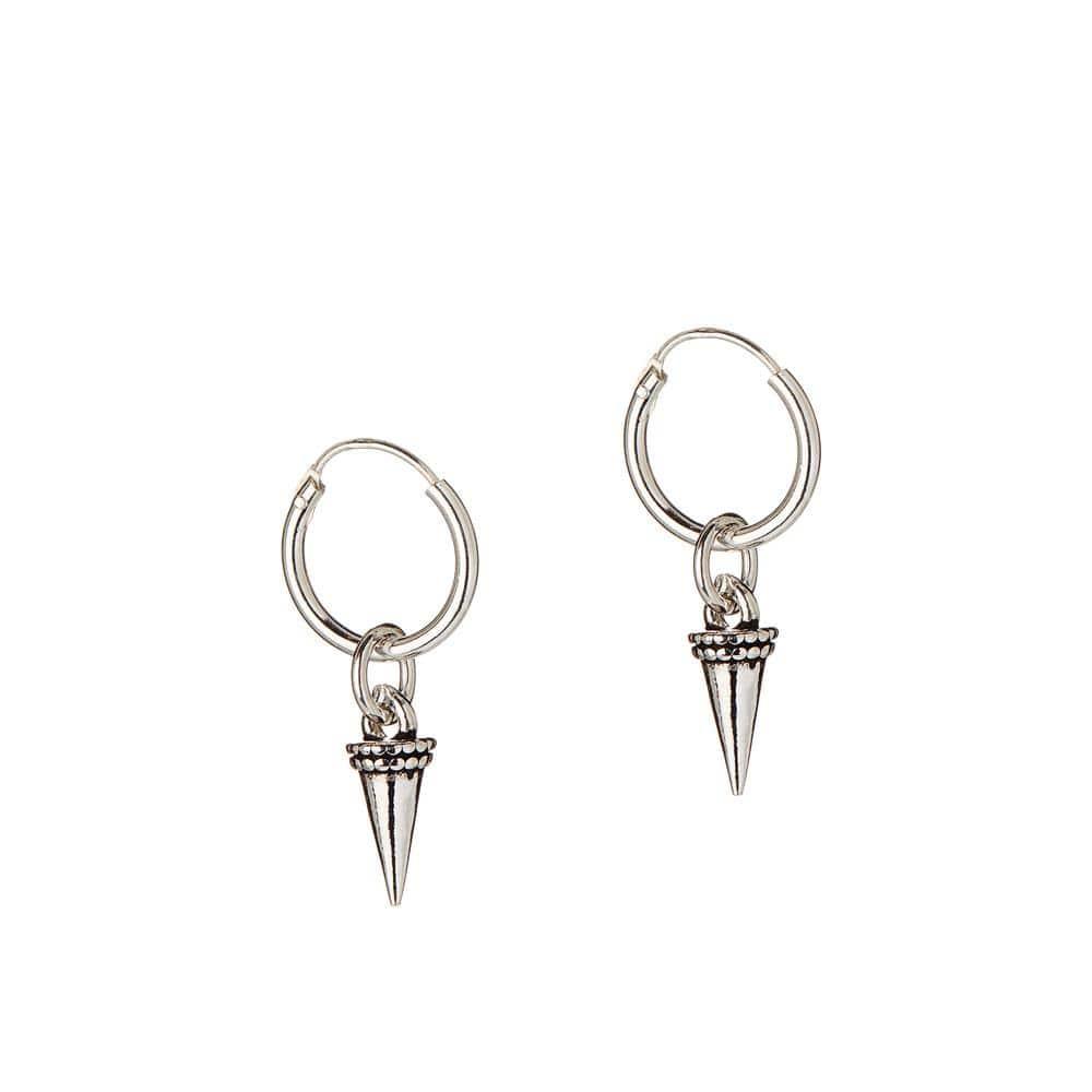 silver hoops horn 12MM