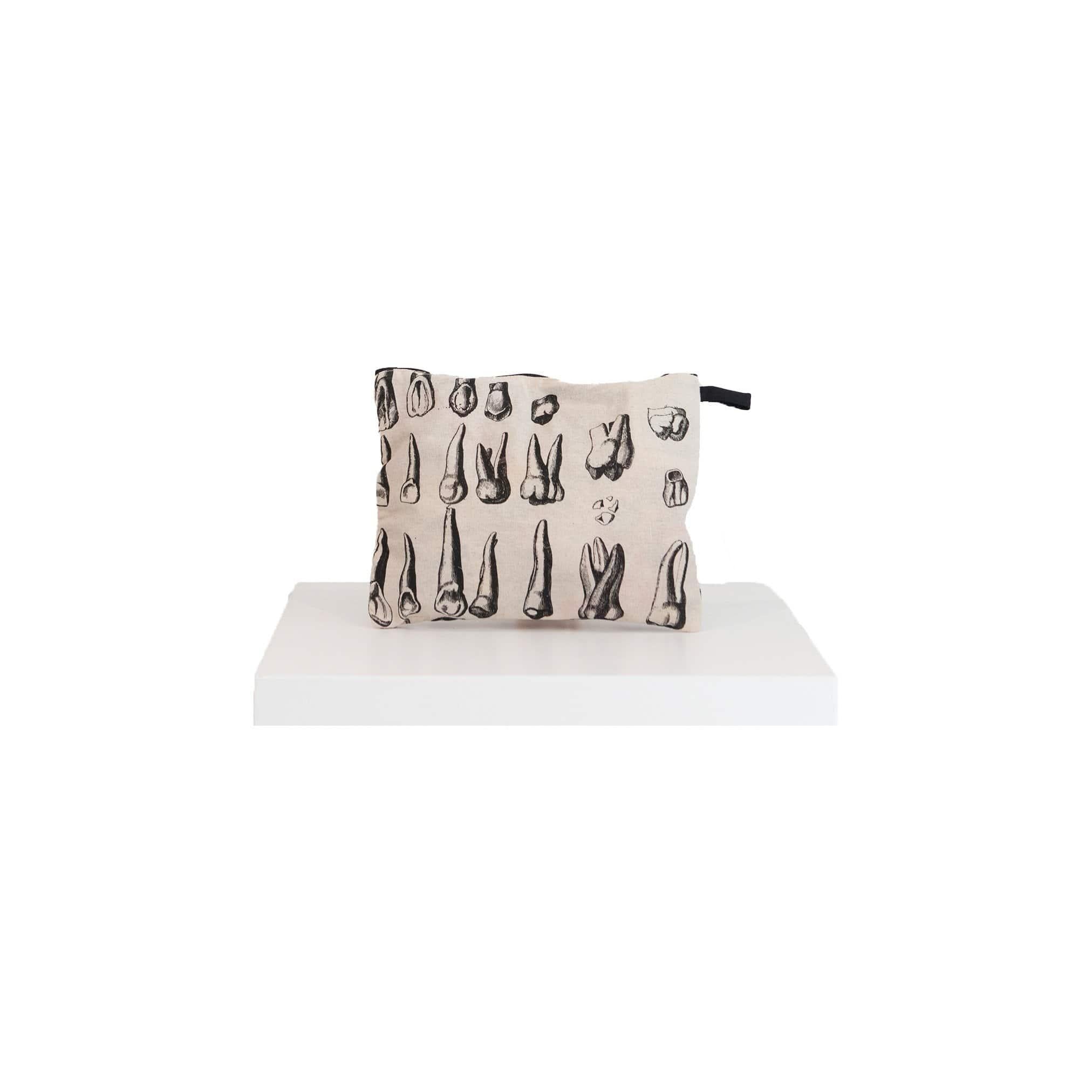 canvas pouch teeth print