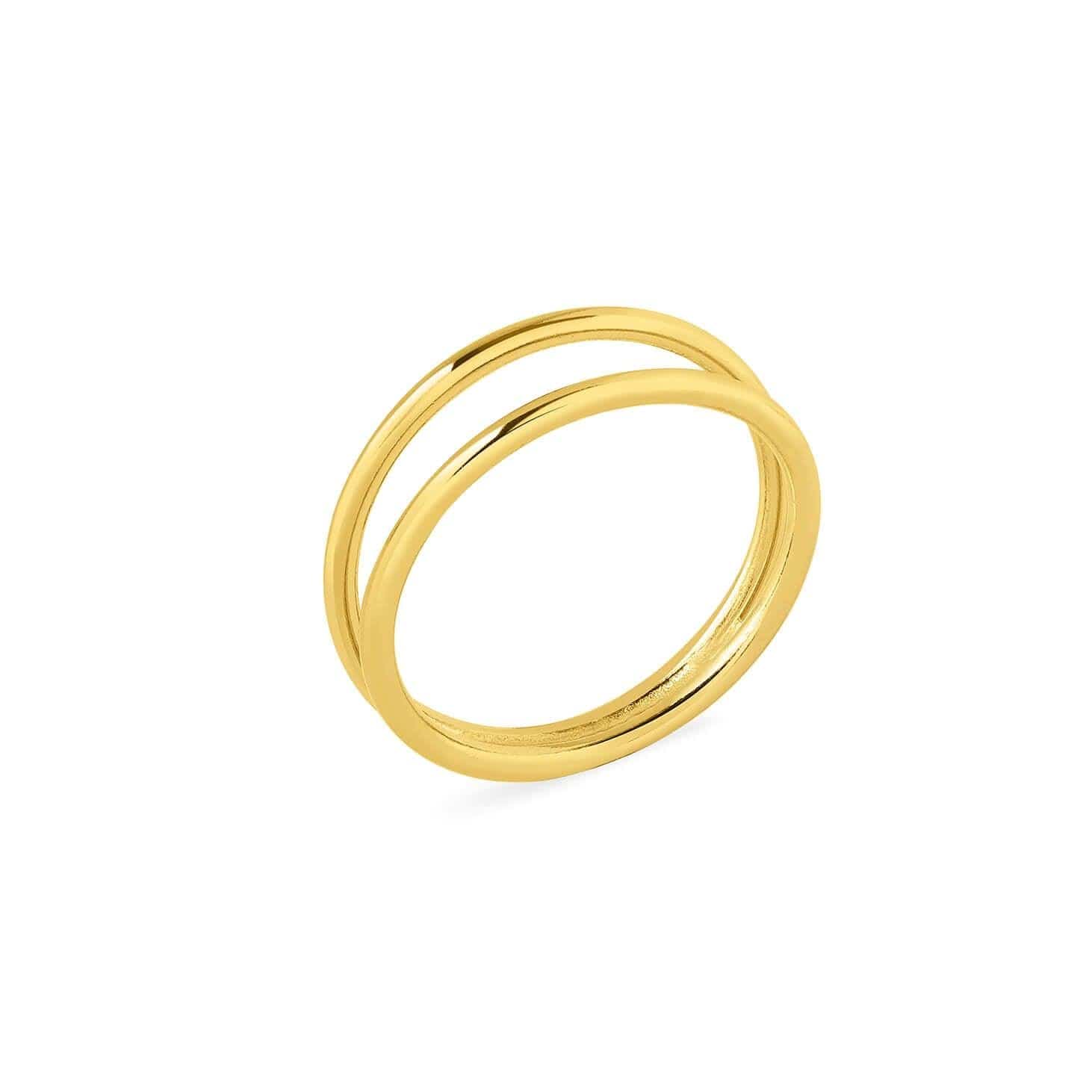 gold plated open ring