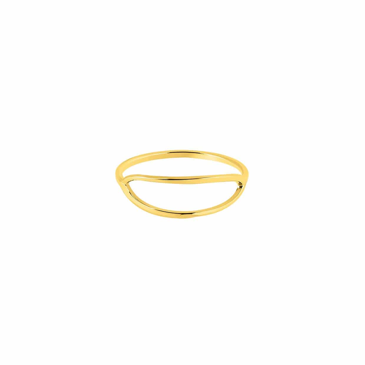 gold plated oval ring