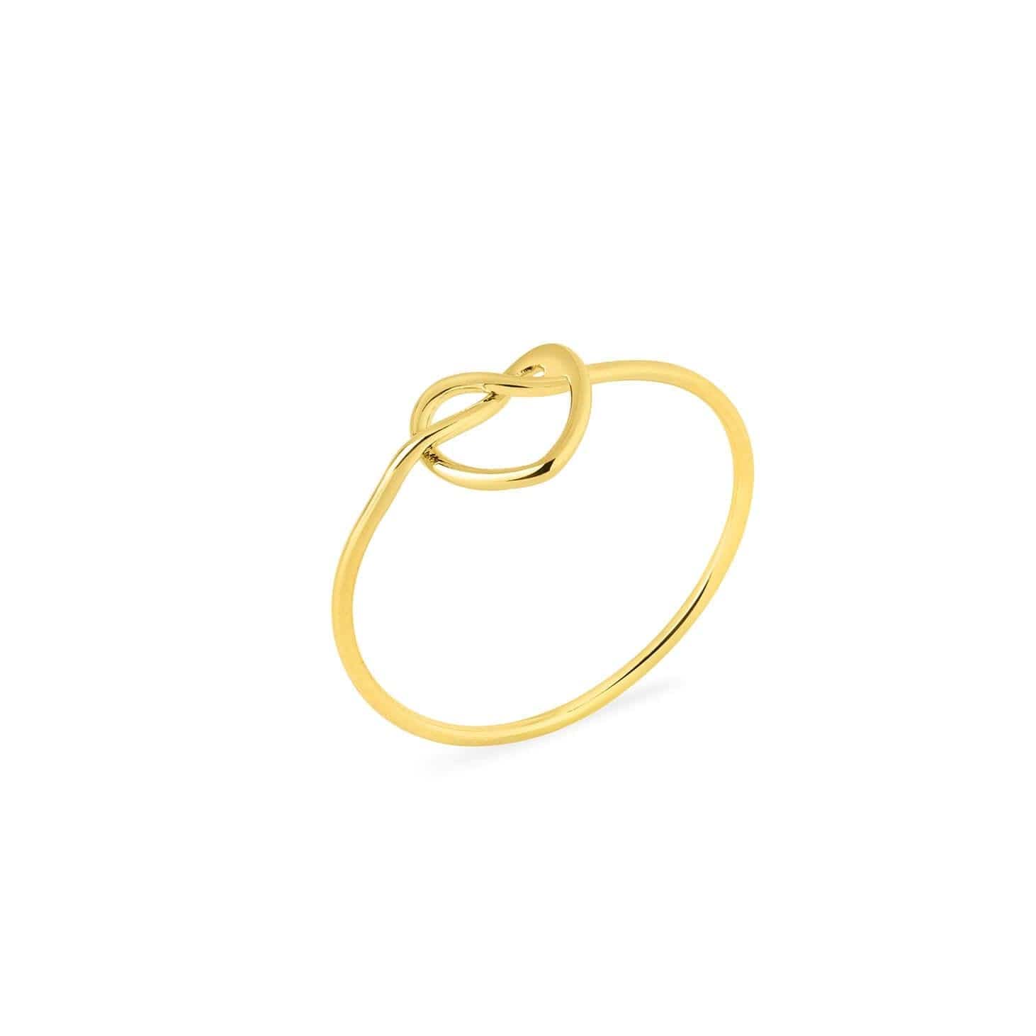 gold plated braided heart ring