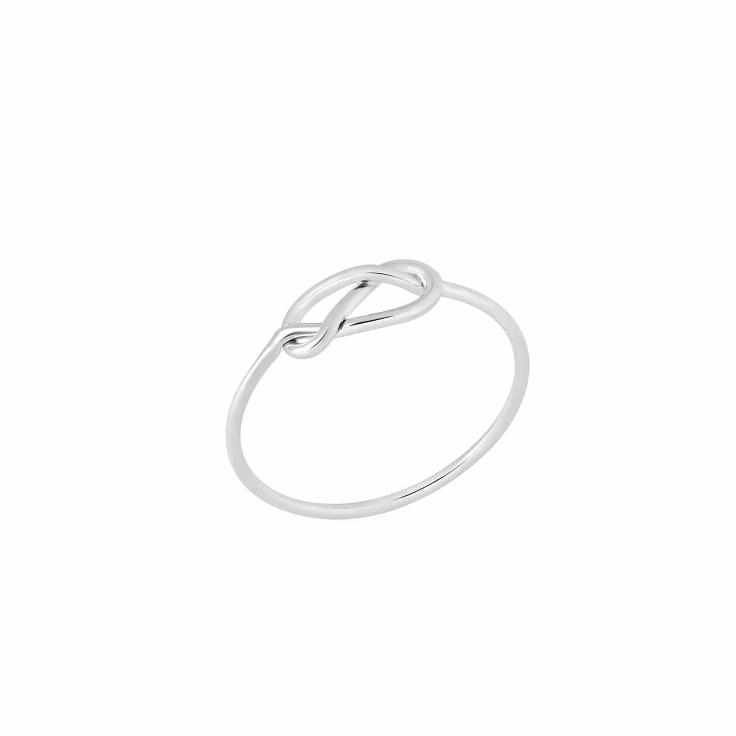 silver knot ring