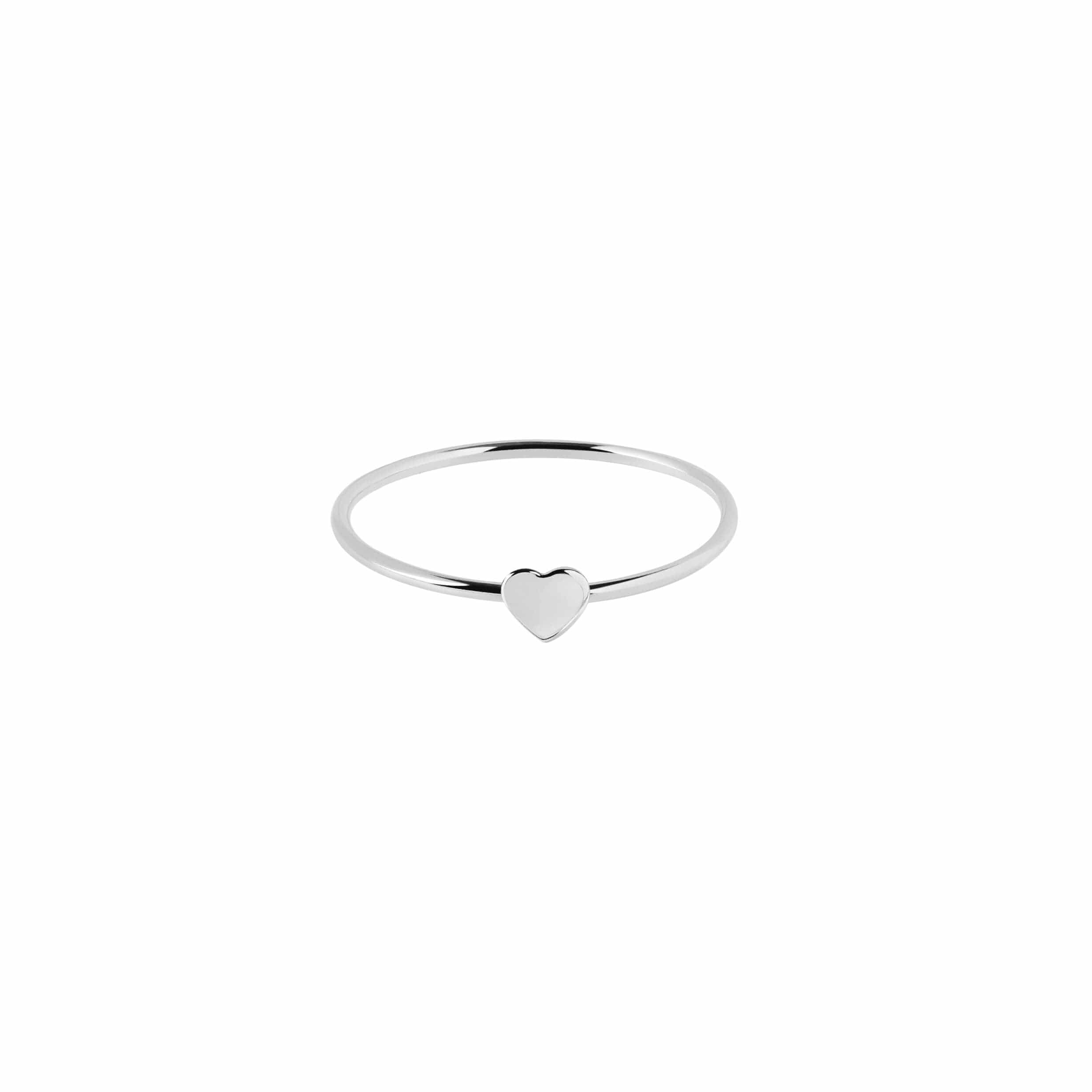 925 silver small heart ring