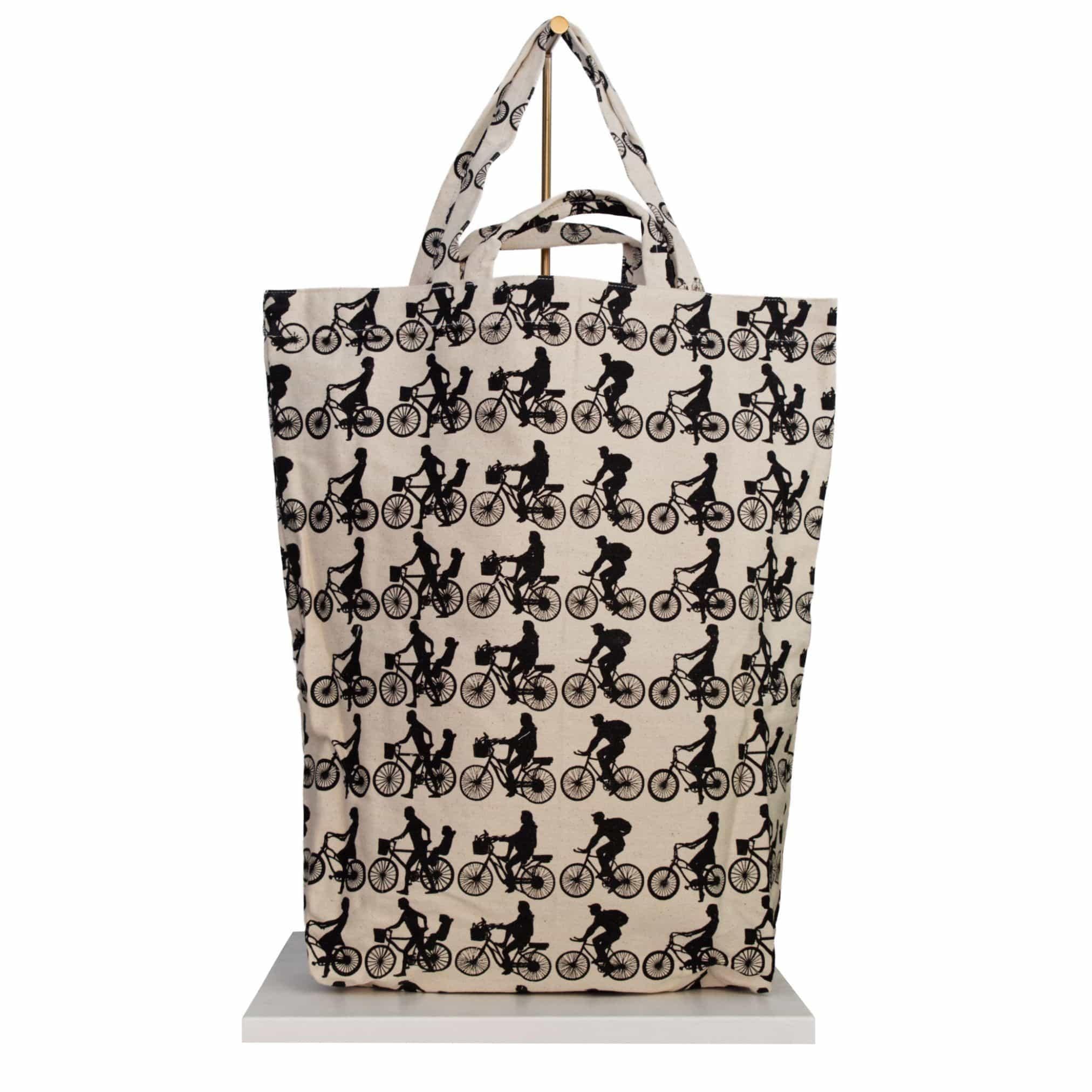Canvas tote bag bicycle