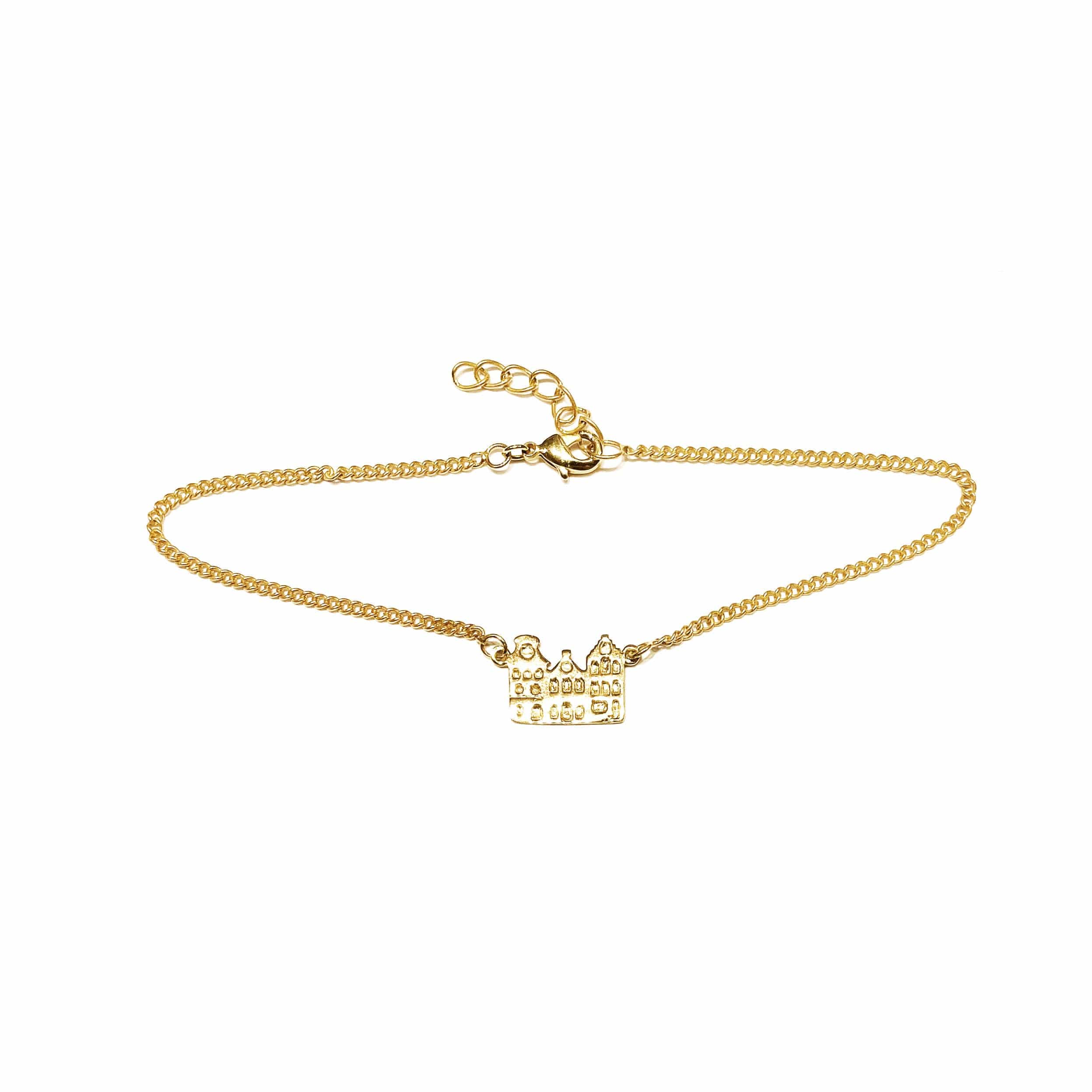 Amsterdam Canal House Gold Plated Bracelet