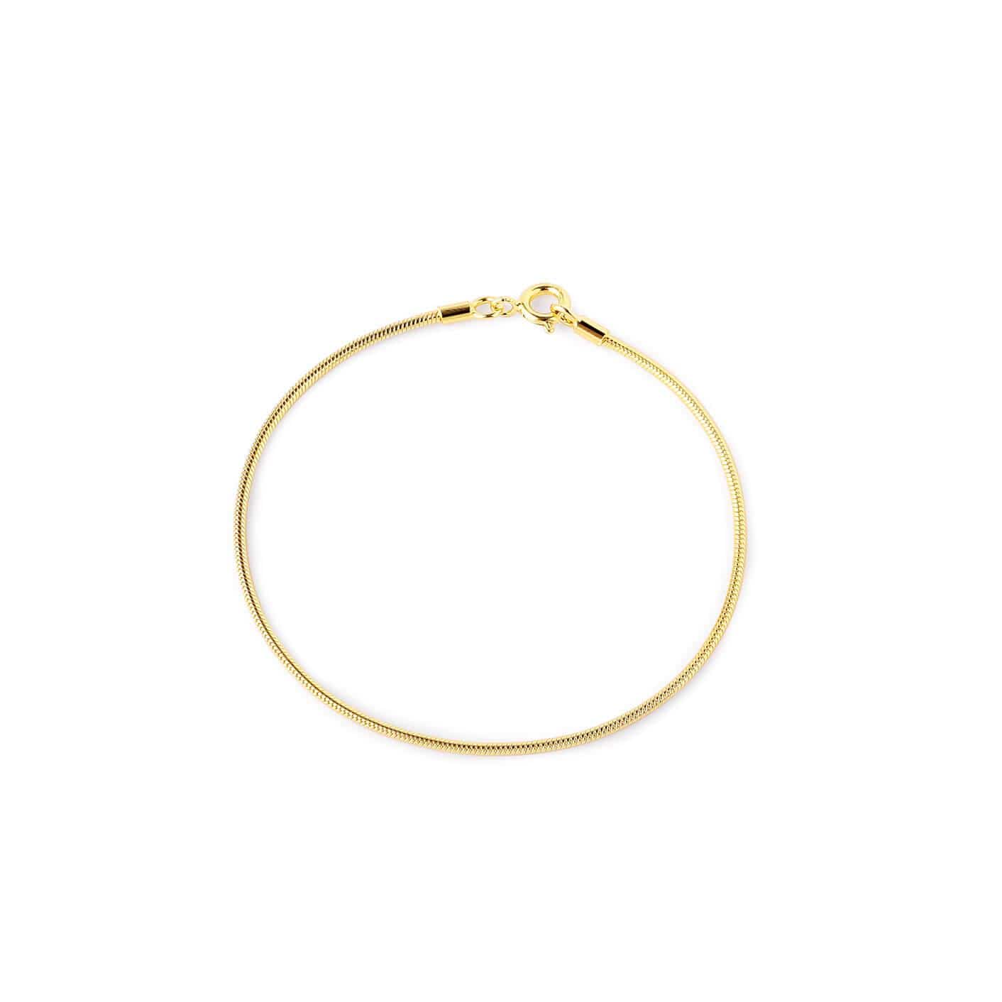 Gold plated Bracelet Round Link