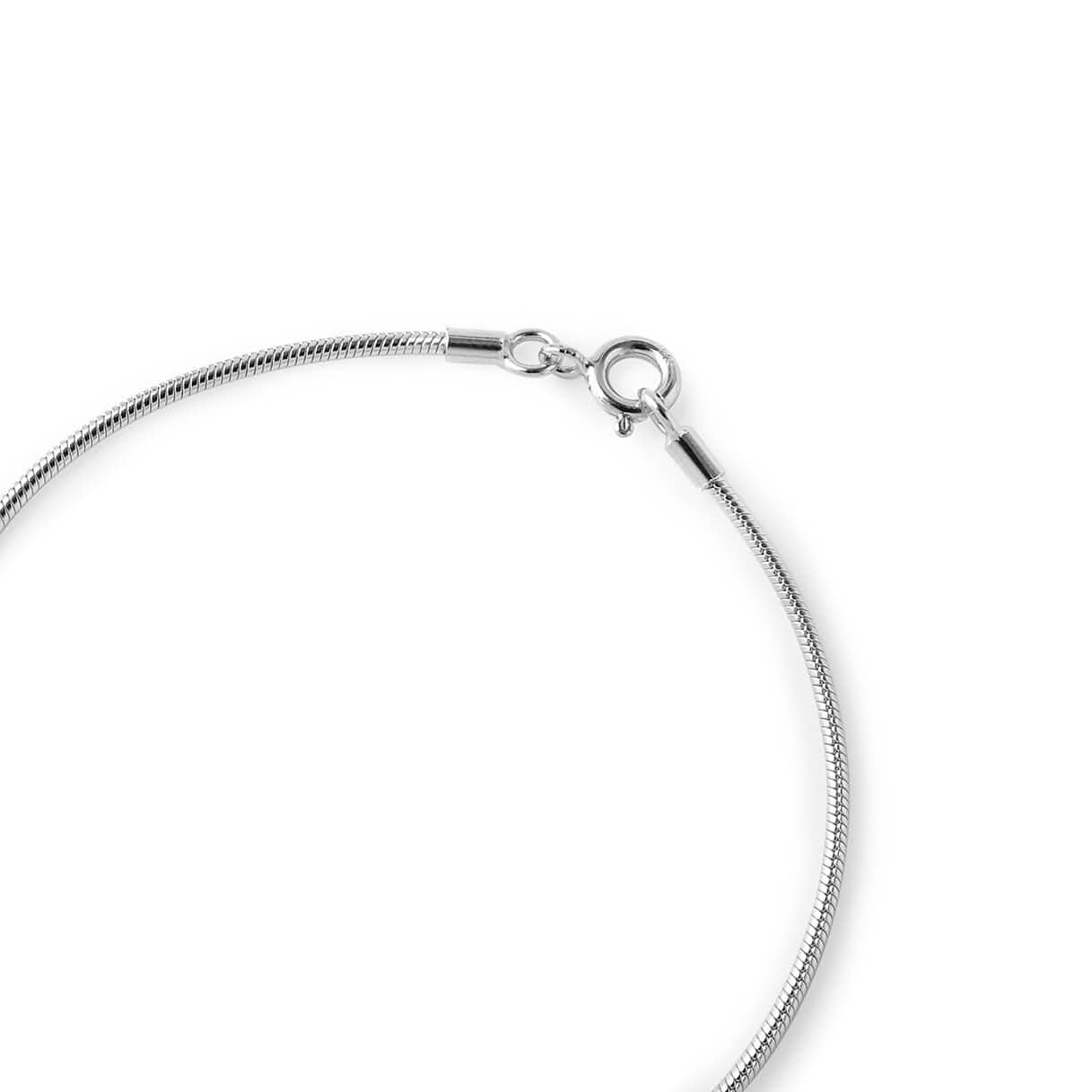 close-up Silver Bracelet Round Link