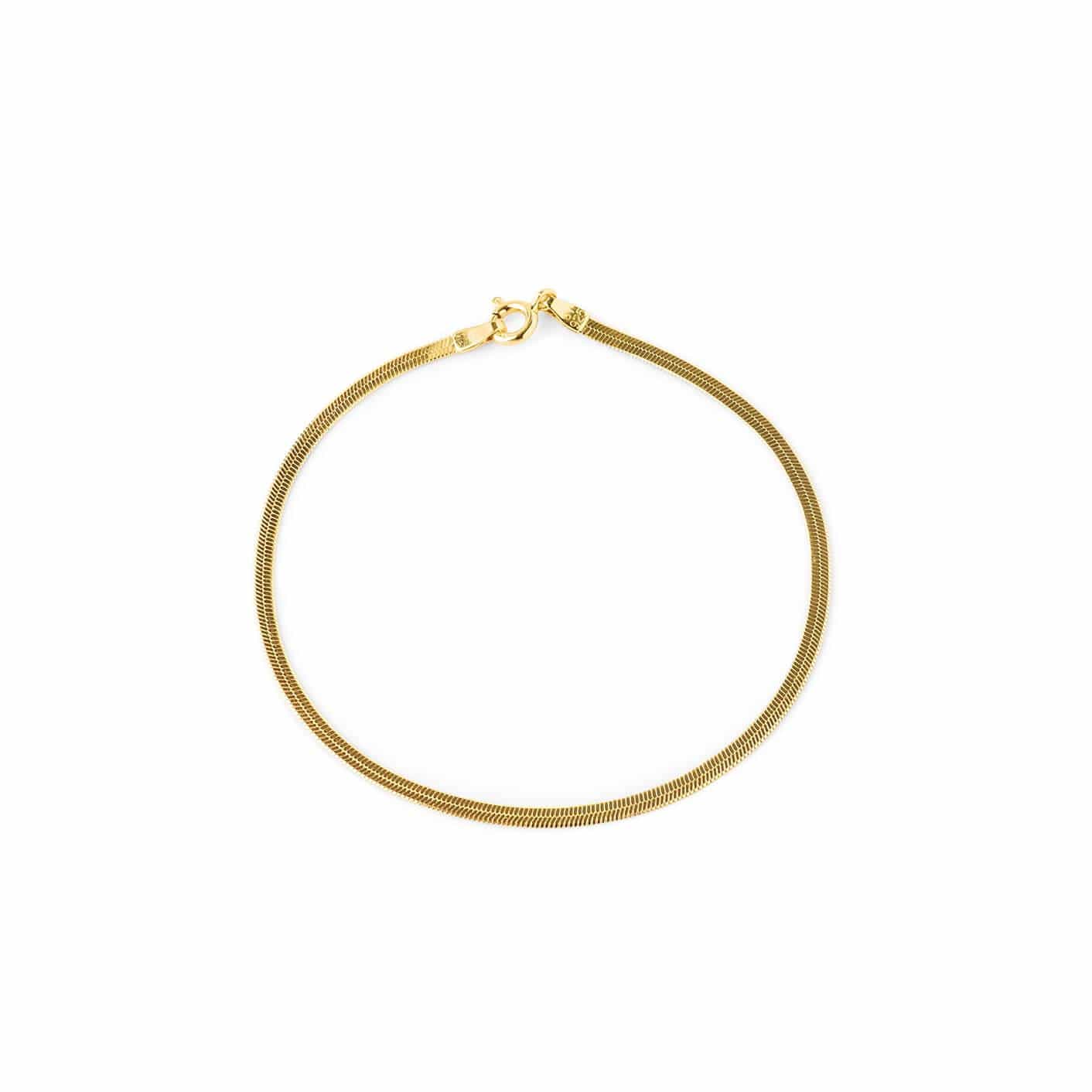Gold plated Bracelet Flat Link