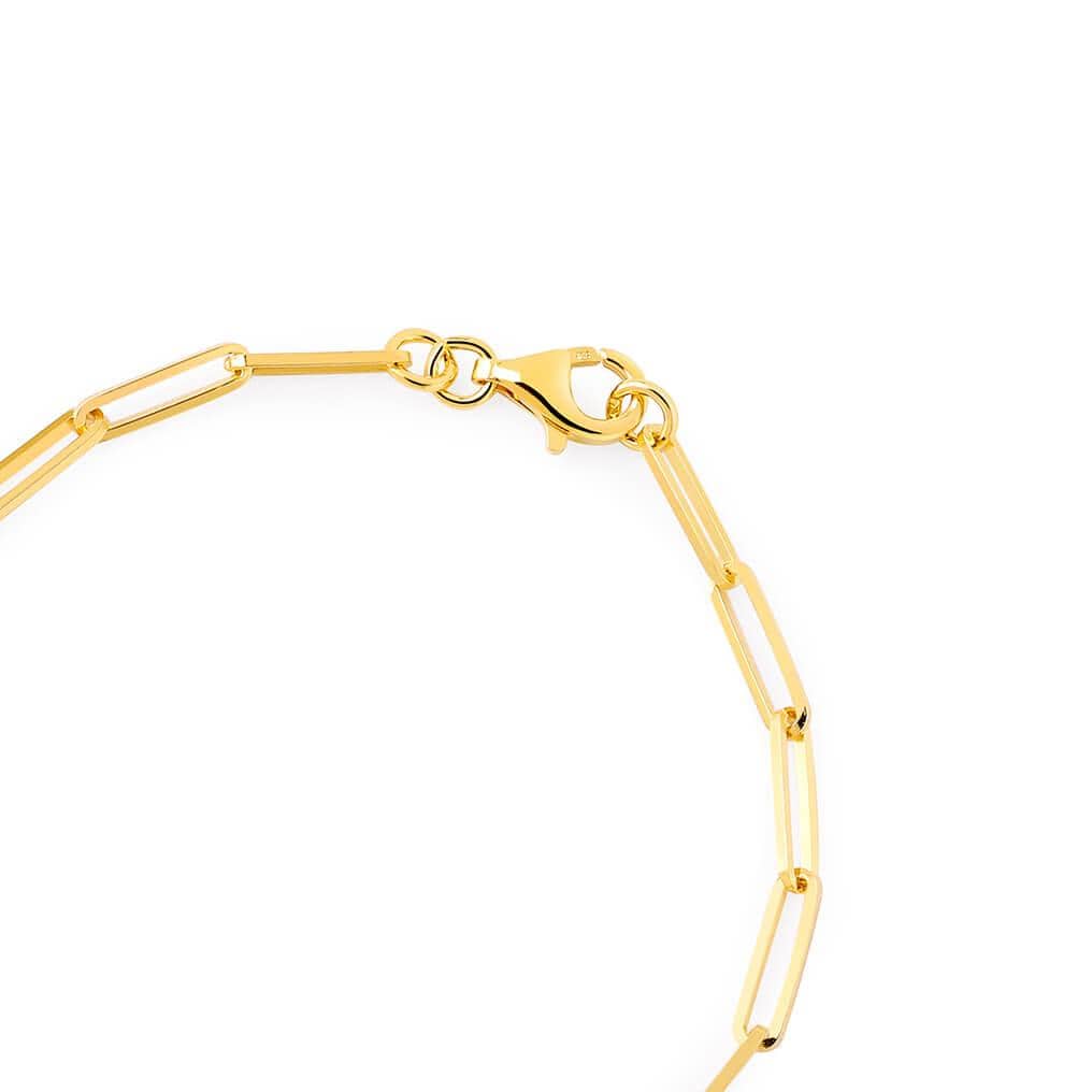 Gold Plated Bracelet Long Link