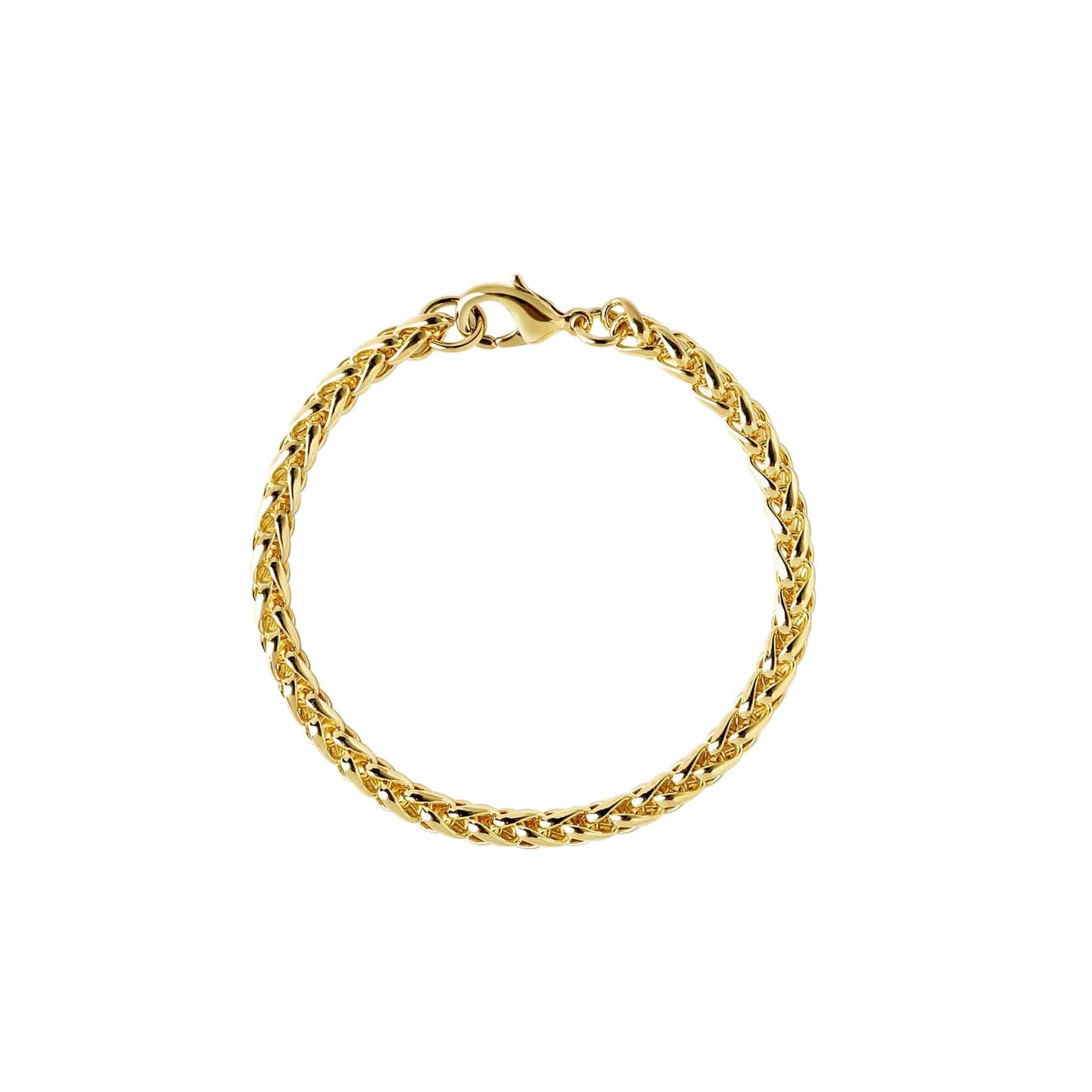 chunky chain bracelet gold plated