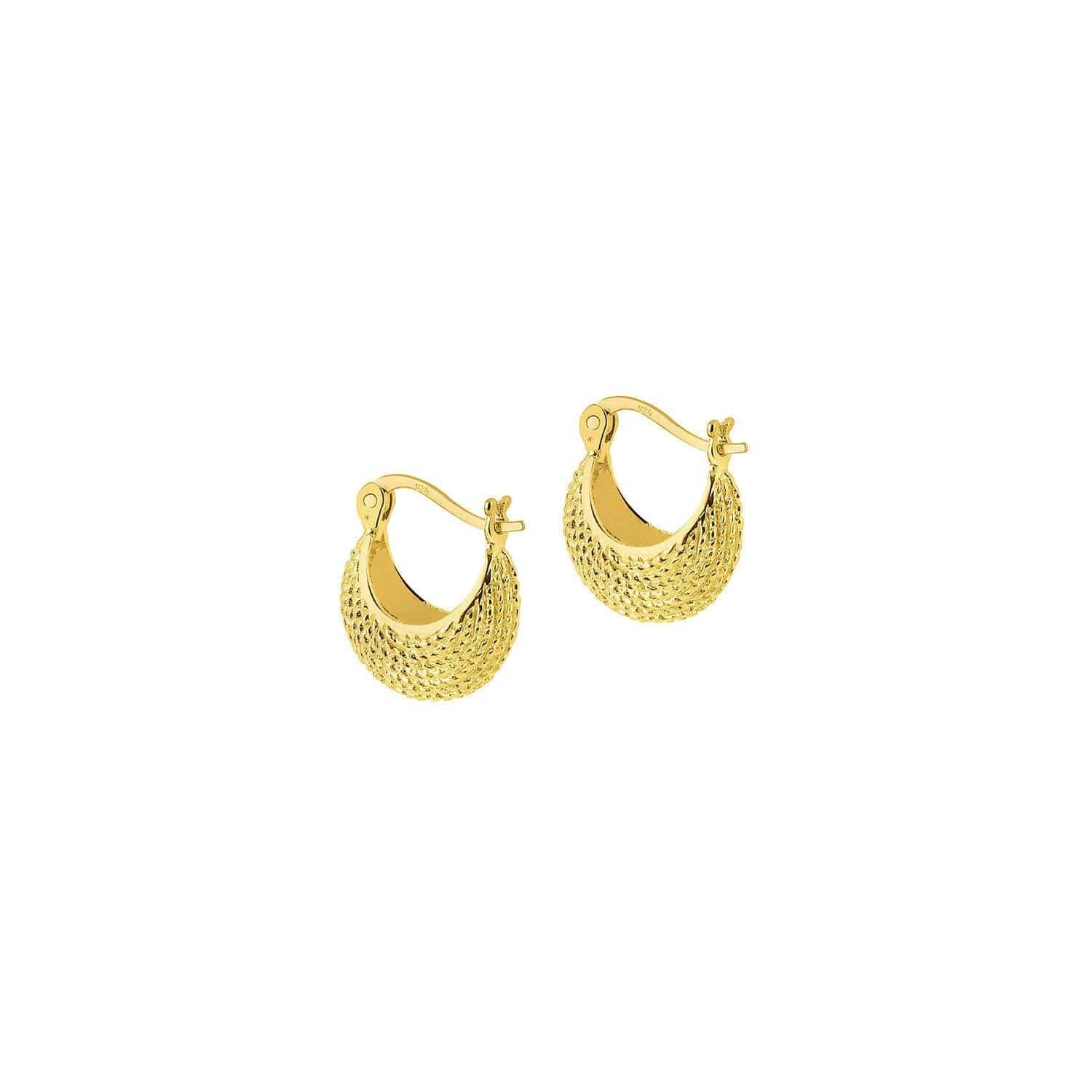 Gold Indian Jaipur Hoop Earrings