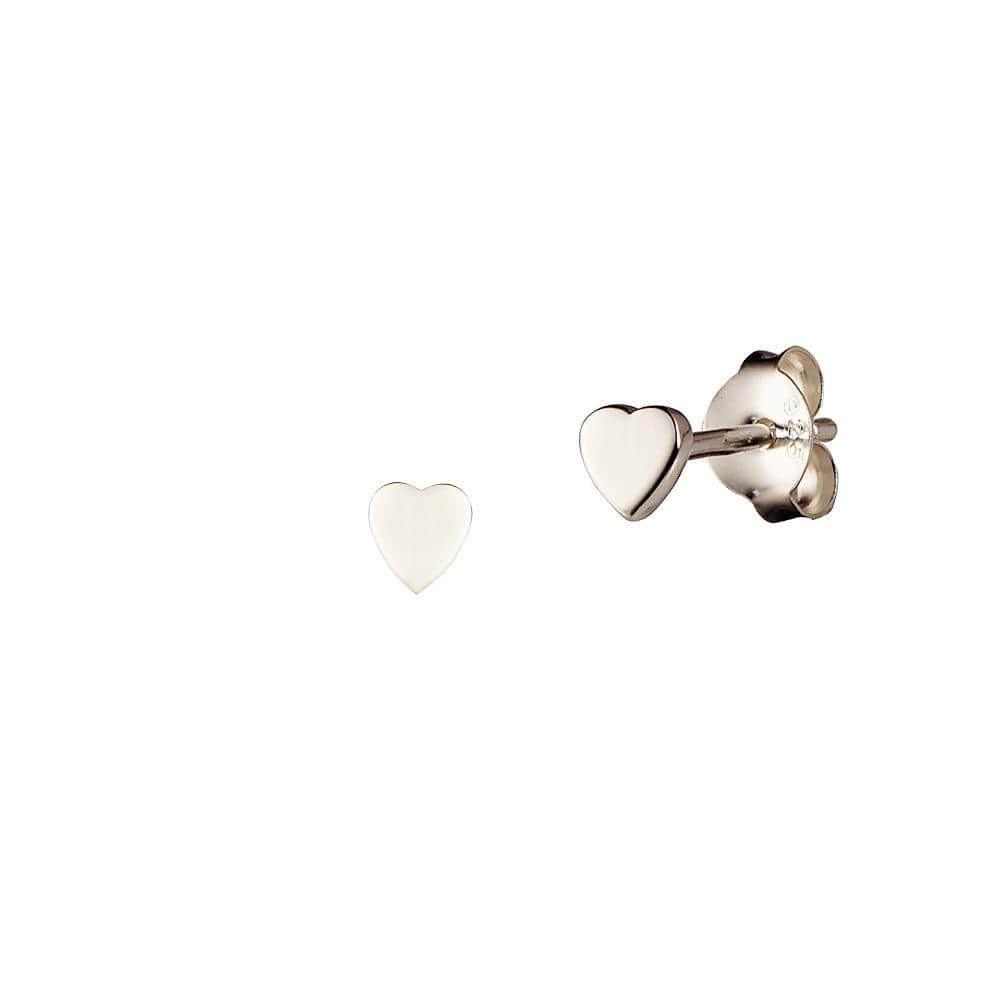 Gold Plated Heart Stud Earrings - Juulry.com