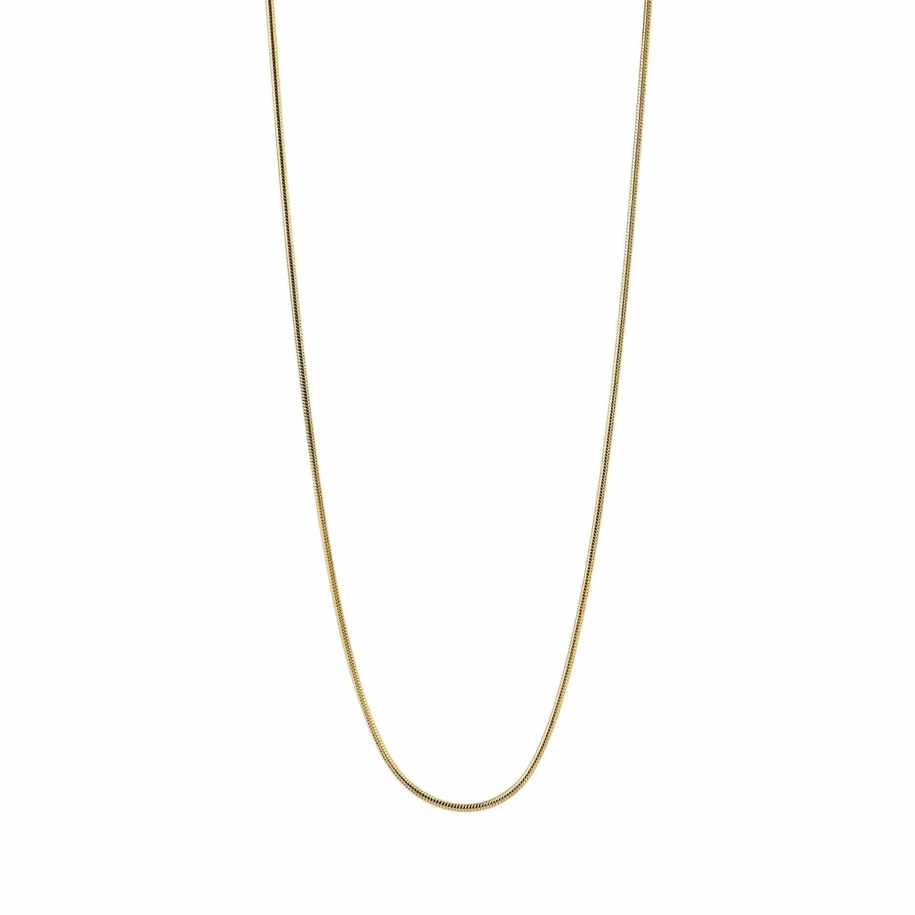 gold plated necklace round link