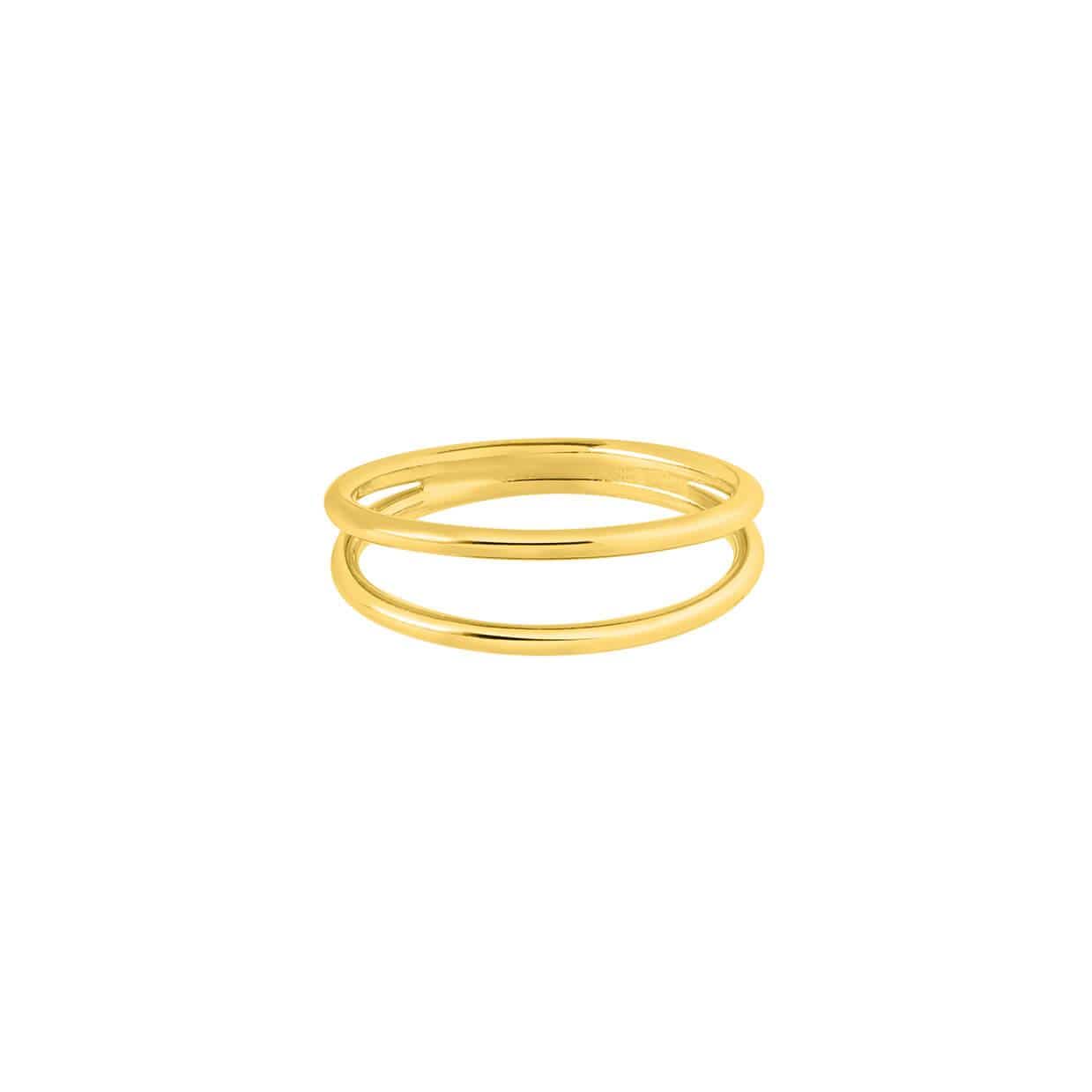 gold plated open ring