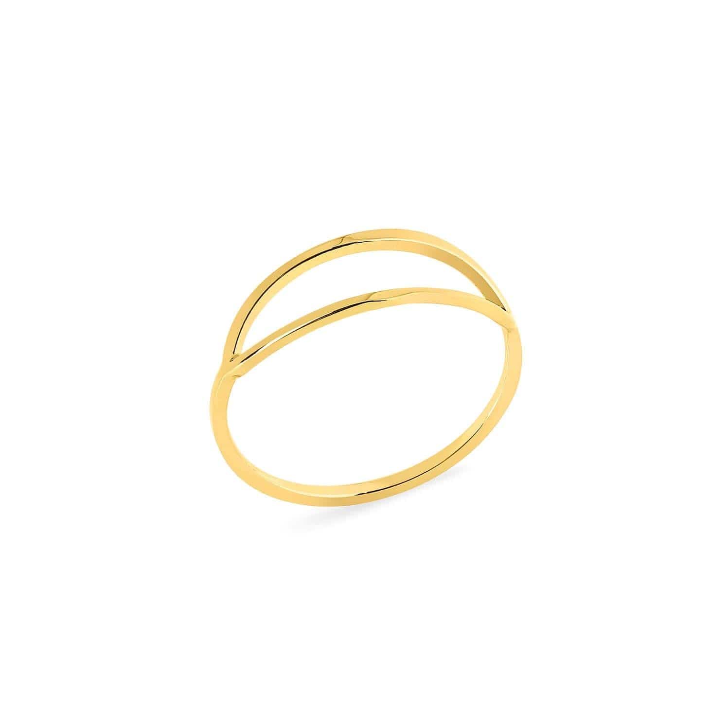 gold plated oval ring