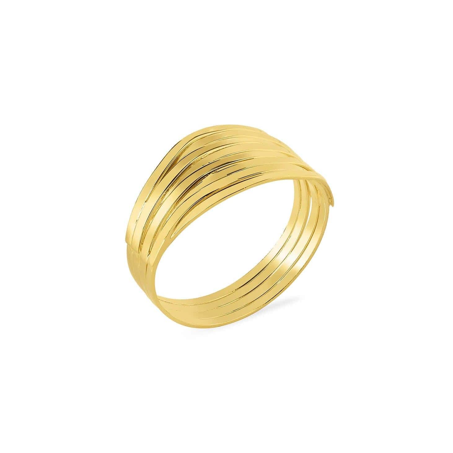 gold plated twisted ring