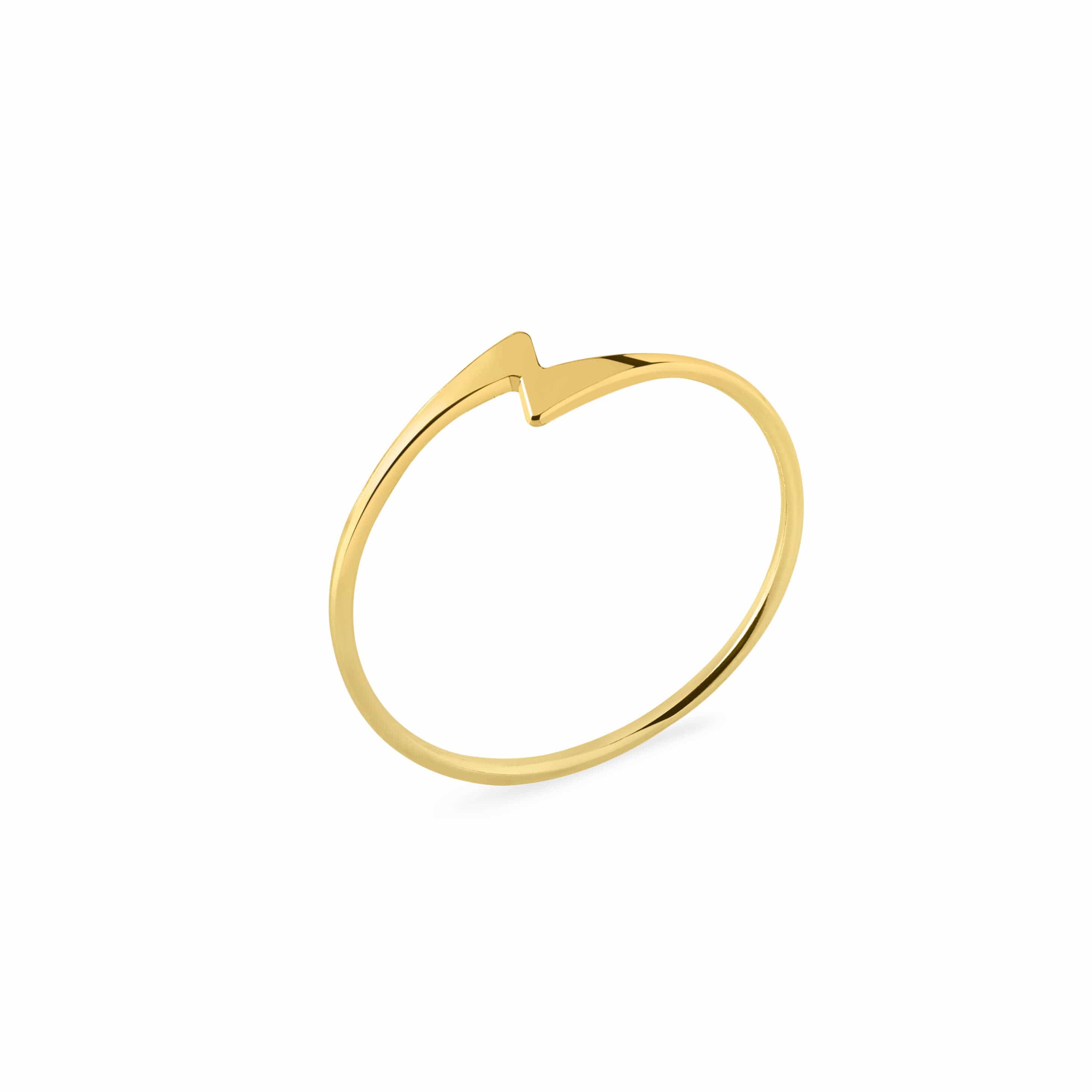 flash ring gold plated 925 silver