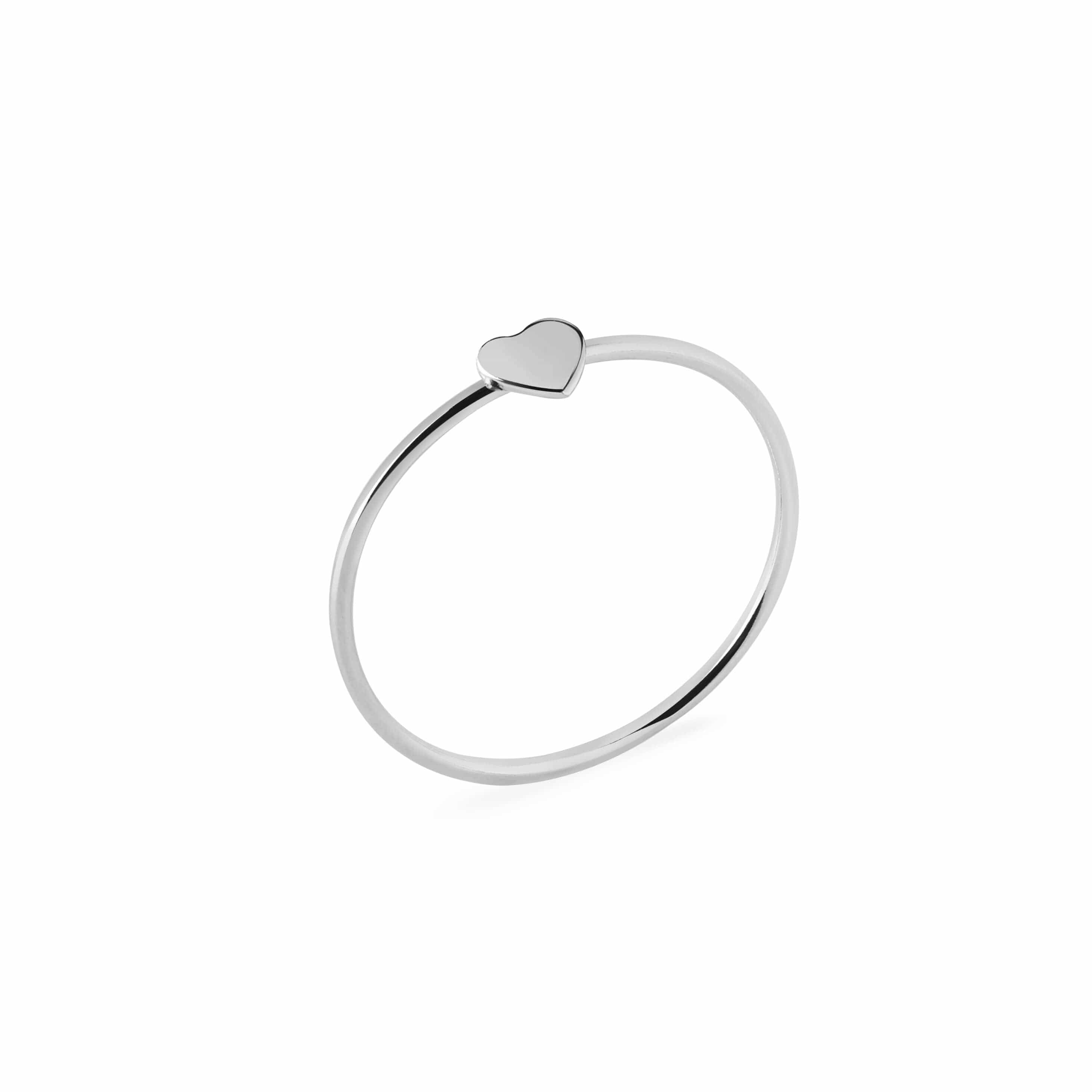 925 silver small heart ring