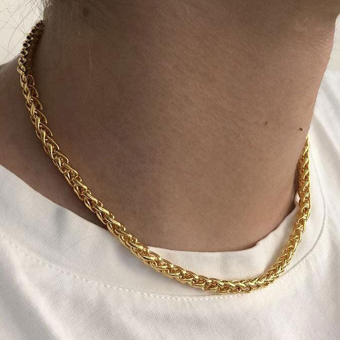 Stainless Steel Chain Choker Necklace | Chunky Gold Choker Necklace Women -  2023 New - Aliexpress